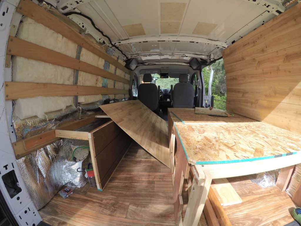 converting a van into a camper